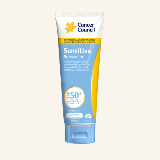Cancer Council敏感型防曬霜SPF50+ 110mL [買滿$500即送1支]